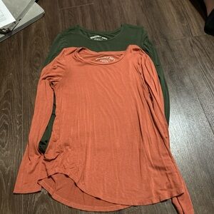 Aeropostale Relaxed Pink and Orange 3/4 Sleeve Tunic